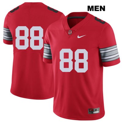 Men's NCAA Ohio State Buckeyes Jeremy Ruckert #88 College Stitched 2018 Spring Game No Name Authentic Nike Red Football Jersey SV20H17BX